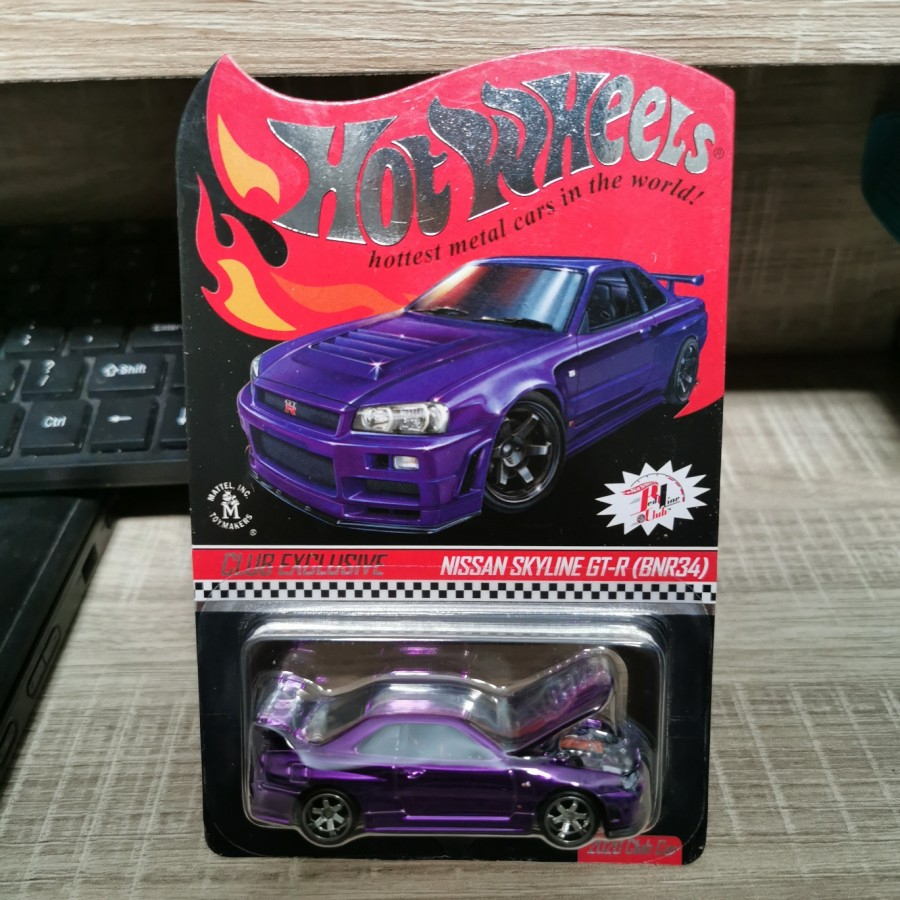 UNGU Hotwheels RLC Nissan Skyline GT-R R34 Purple CLUB EXCLUSIVE ...
