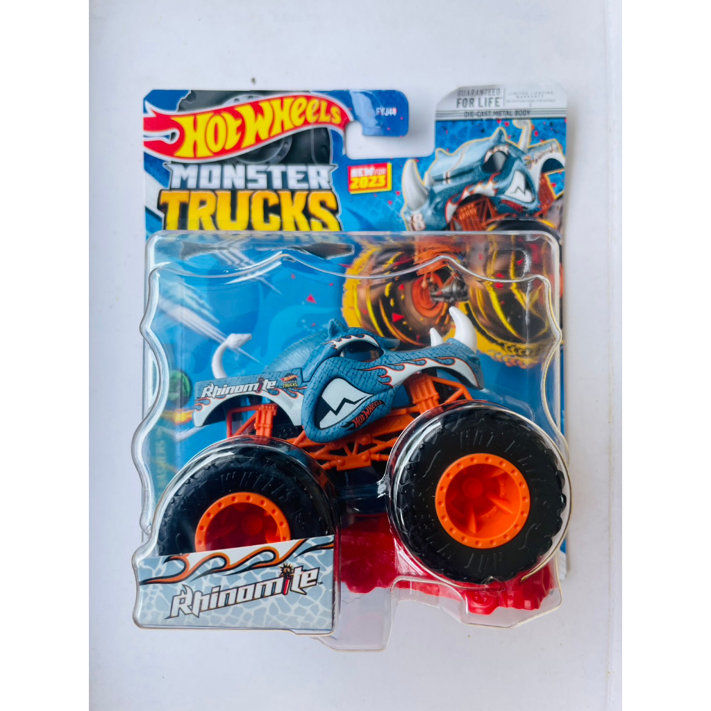 Hotwheels HOT WHEELS MONSTER TRUCKS TRUCK RHINOMITE Blue DIECAST ...