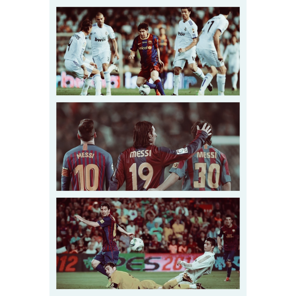 Lionel Messi football poster (can customize photo) | Shopee Philippines