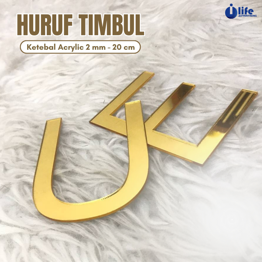 Gold Acrylic Embossed Letters | Shopee Philippines