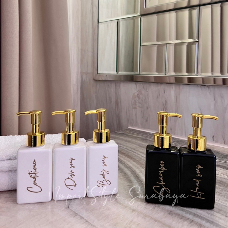 PUTIH SAMPO HITAM Travel bottle Box 100ML Black/White GOLD NEW LONG