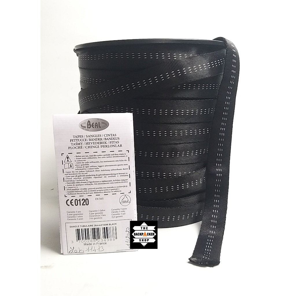 Beal 26mm Tubular bing Strap original Harness Climbing Vertical Rope