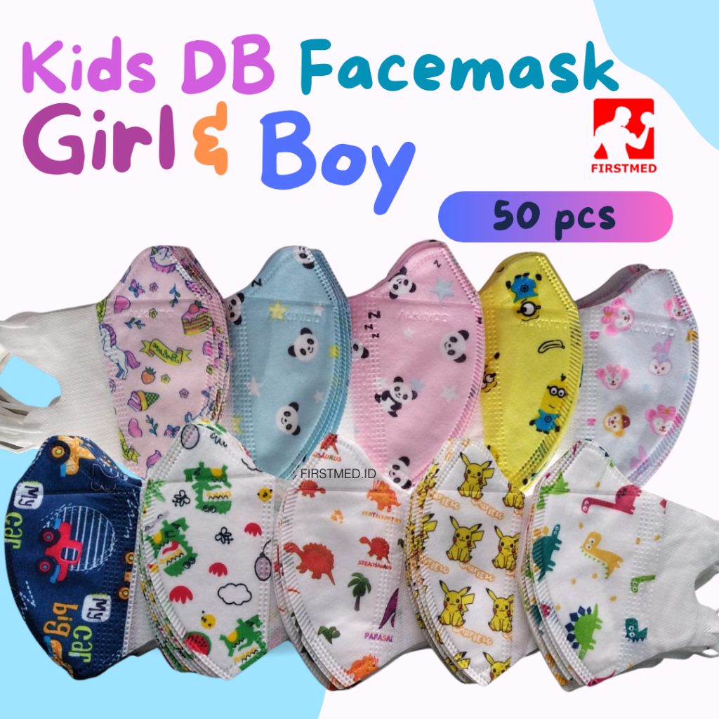 3-PLY CHILDREN'S MASKS, 50PCS CHILDREN'S DUCKBILL MASKS, PATTERNED AND ...