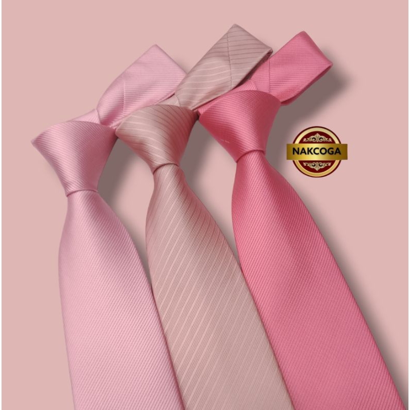 Men's pink Tie rose gold Tie Plain pink Tie 3 Inch Long Quality