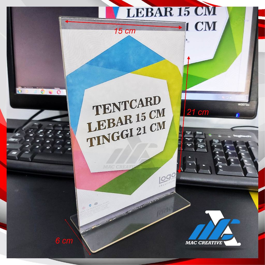 Brochure HOLDER/TENT HOLDER/Acrylic TENT CARD DISPLAY A5 Size (15 x 21