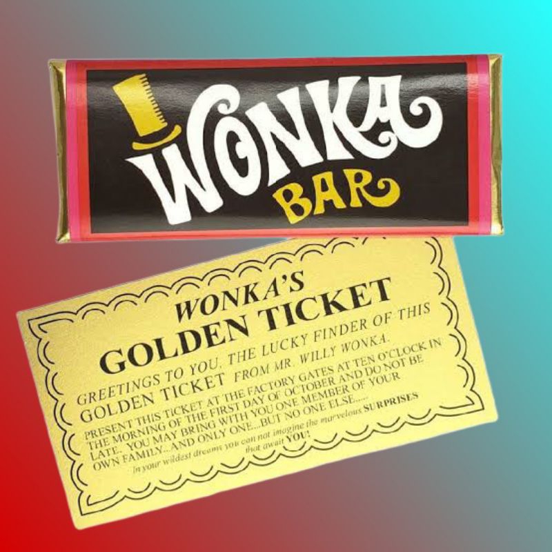 Wonka Chocolate Golden Ticket | Shopee Philippines