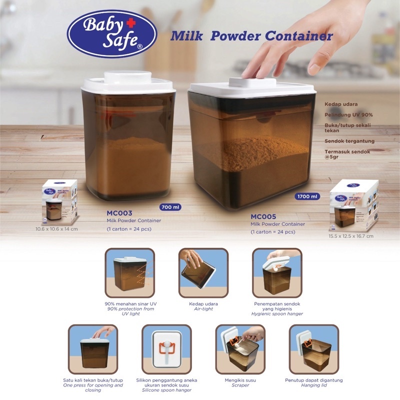 Baby Safe Milk Powder Container | Formula Powdered Milk Container ...
