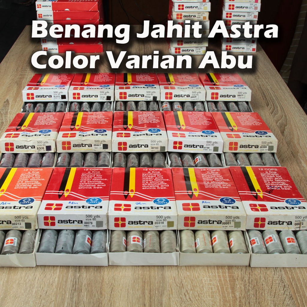 ASTRA Sewing Thread 1 Box Mixed Colors 6253 - 500 Yards | Shopee ...