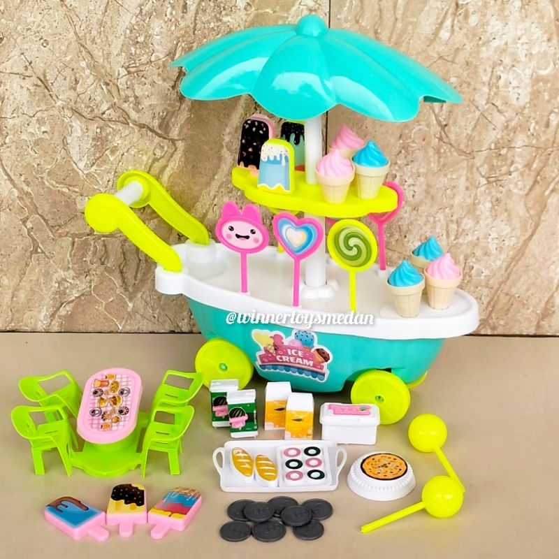 Fi506 Ice Cream Trolley Toy/Kids Ice Cream Trolley Shopee Philippines
