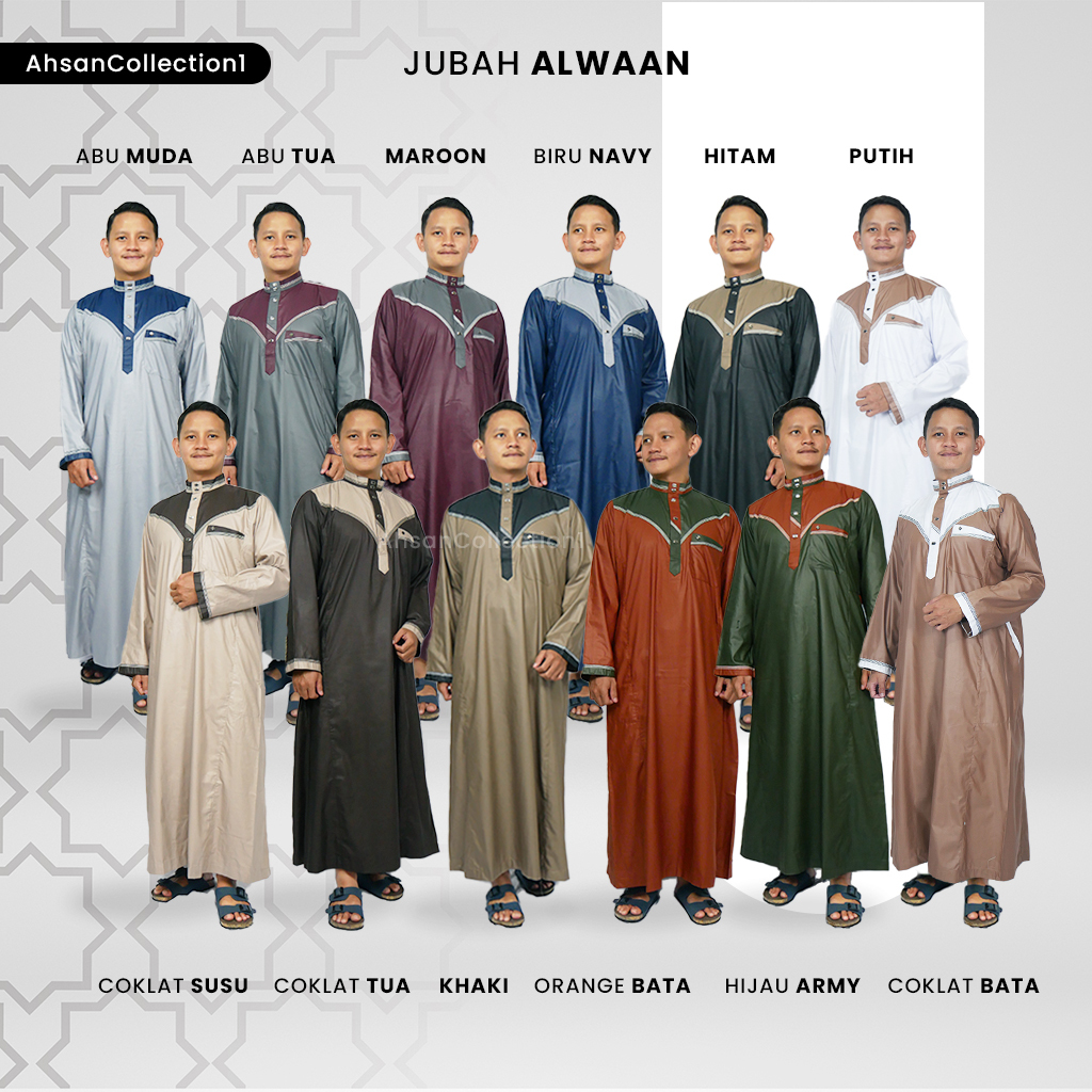 [JD016] - ALWAAN Men's Robe with Two-Tone Checkered Buttons, Premium ...