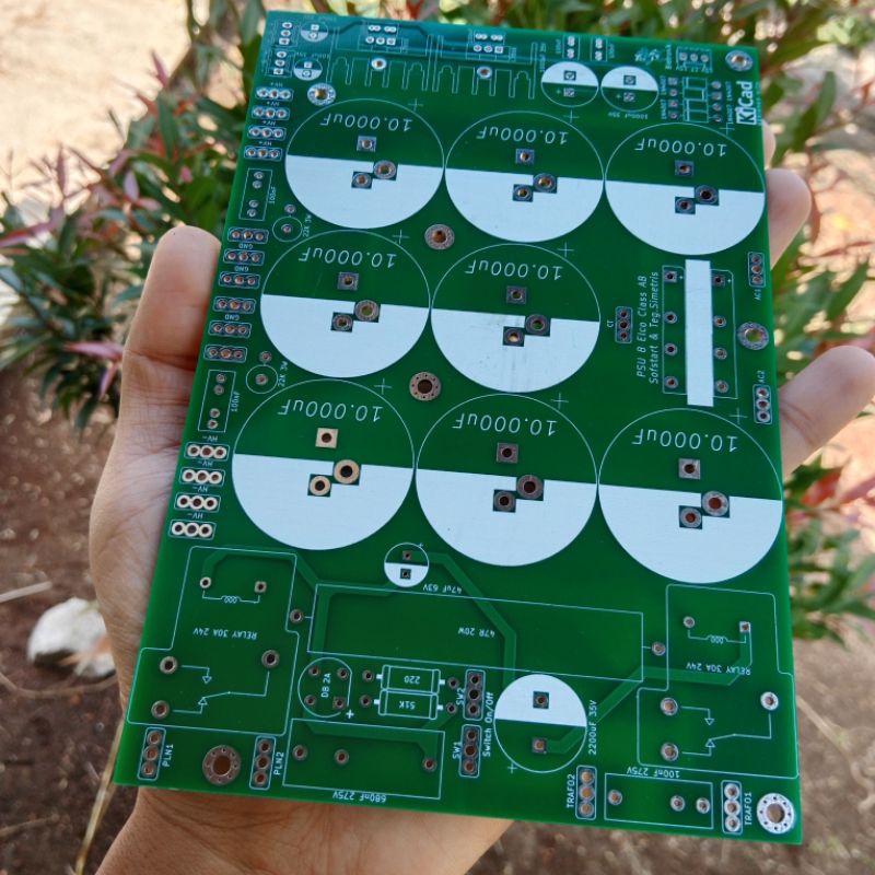 PCB PSU CONTENTS 8 ELKO CLASS AB COMPLETE SOFTSTART SYMMETRIS DOUBLE ...