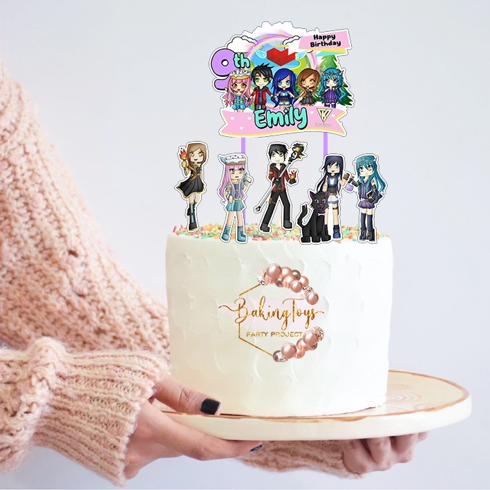 Funneh and The Krew - Birthday Cake Topper/Birthday Cake Decoration ...