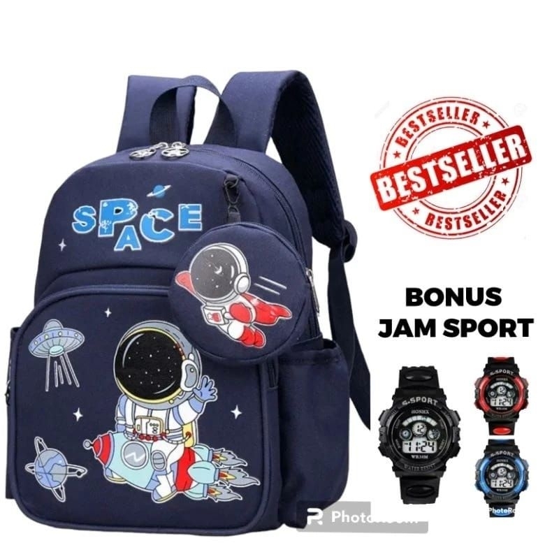 Kindergarten Elementary School Children's Backpack Astronaut Motif ...