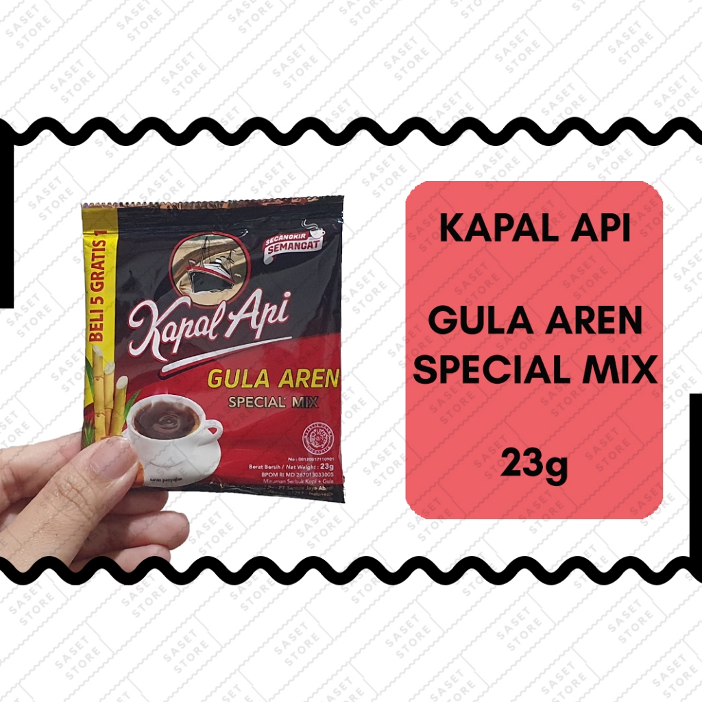 Kapal Api Palm Sugar Special Mix 23g Sachet Instant Coffee Sugar Powder ...