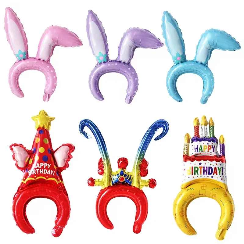 Balloon Headband Character Bondu Animal Rabbit Baby Shark Mermaid Nemo ...