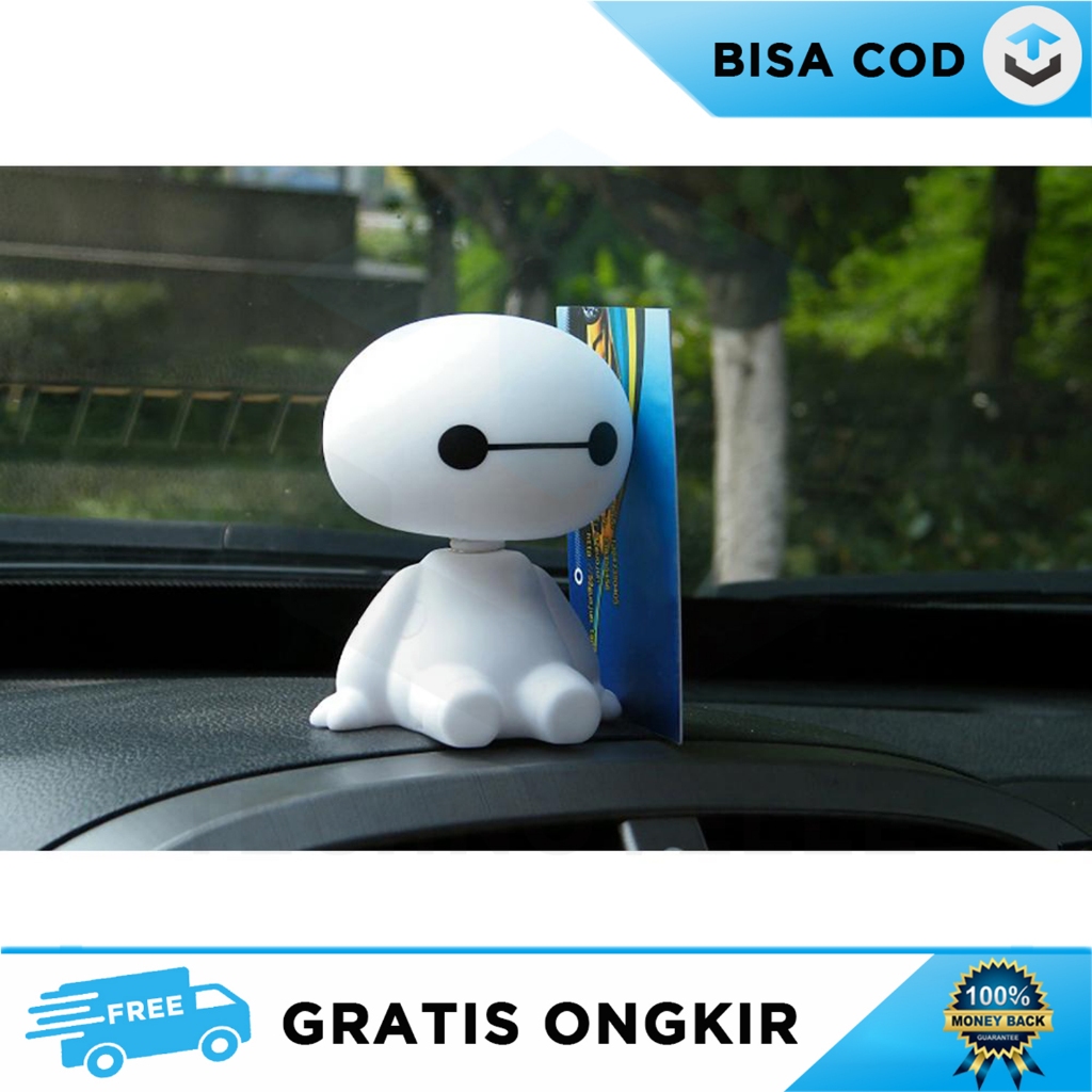 Baymax Doll Car DASHBOARD Display Rocking Head Toy Decoration Shopee