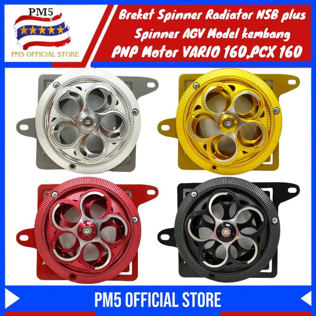 Spinner Bracket Radiator NSB Set Spinner AGV Model Flower Full CNC PNP ...