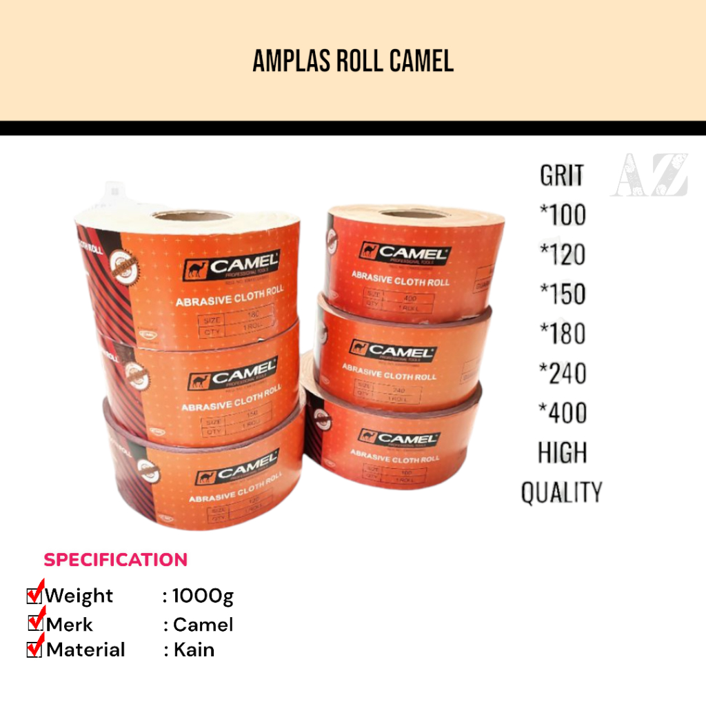 Sandpaper Roll/Sandpaper Roll CAMEL PER 1 METER/HIGH QUALITY Shopee