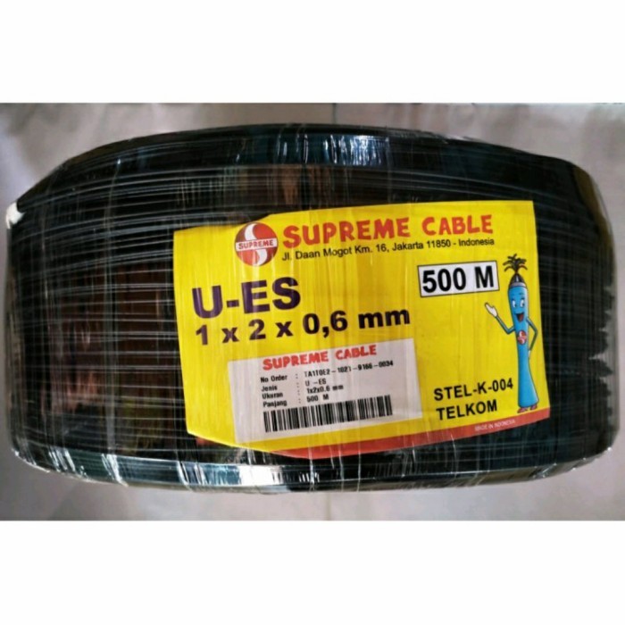 Per 50 Meters Black Drop Wire Dropwire SUPREME Telephone Cable 1x2x0 ...