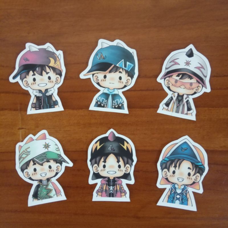 Aesthetic JOURNALING STICKER || Boboiboy Elemental Fusion Die Cut ...