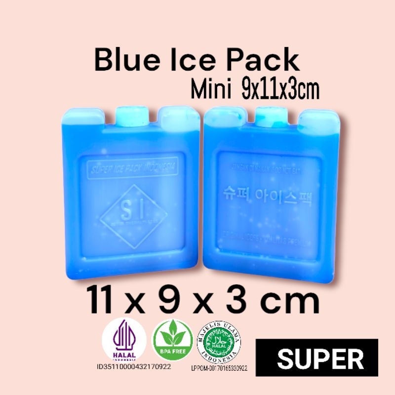 Ice pack mini 9X11cm blue ice gel Deluxe SEMI FINISH dry ice air cooler Fast Frozen In All
