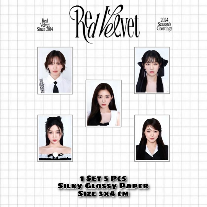 Red Velvet Season Greeting 2024 Passport Photo ID Photo 1 set Shopee