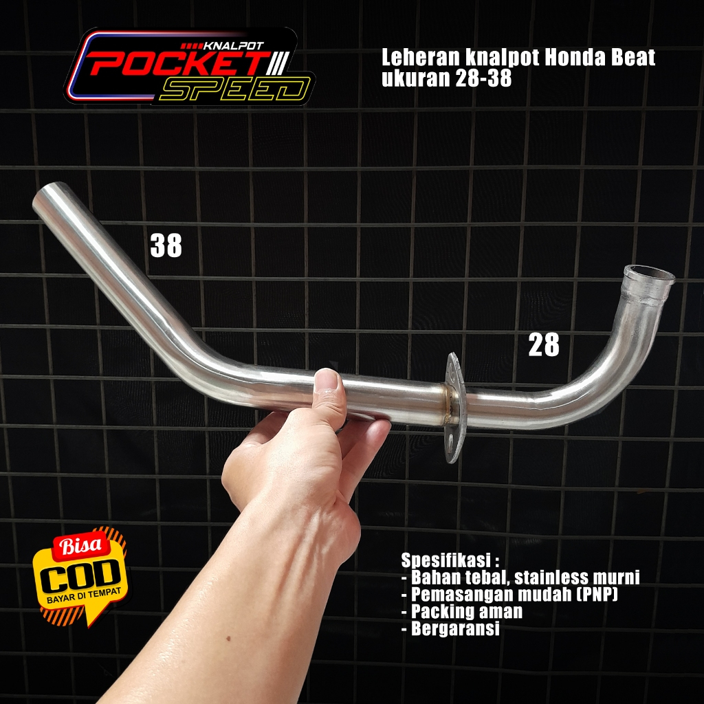 Leheran knalpot 28-38 carburetorBEAT, beat fi, beat Street, beat new ...