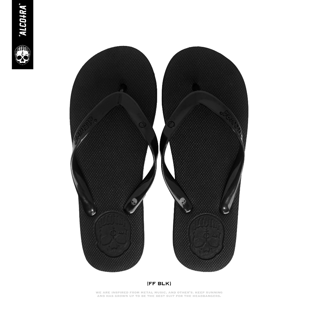 FF F BLACK, FLIP FLOP FULL BLACK SOLID ALCOTRA FULL BLACK FLIP FLOP ...