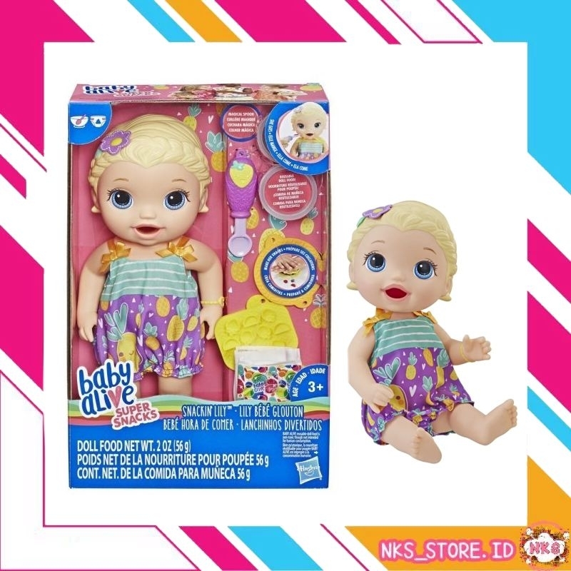 Baby Alive Super Snacks Snackin Lily Doll Food Toys Original Original ...