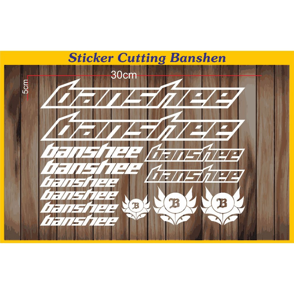 Fixie Mtb Bicycle cutting sticker Banshee Bike Frame Cycle Cycling ...