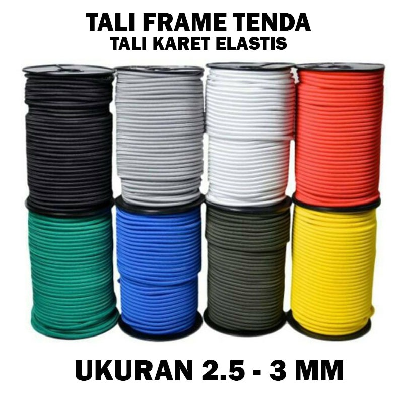 TENDA TENT FRAME ROPE - ELASTIC TENT FRAME ROPE PER METER | Shopee ...