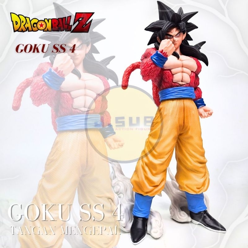 Action Figure Son Goku Ss 4 Statue Dragonball DBZ Hand Cleft | Shopee ...