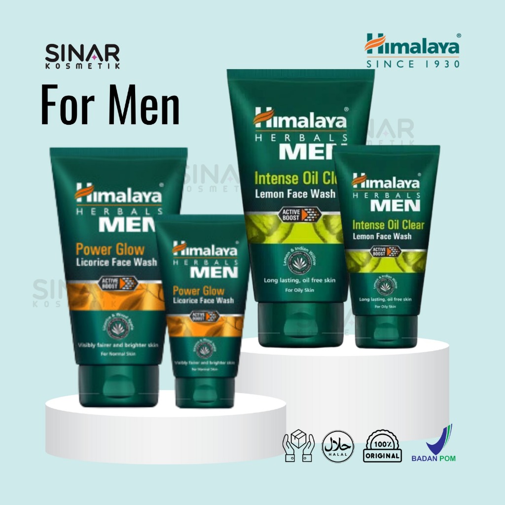 Himalaya Herbals Men Power Glow Licorice/Intense Oil Clear Lemon Face