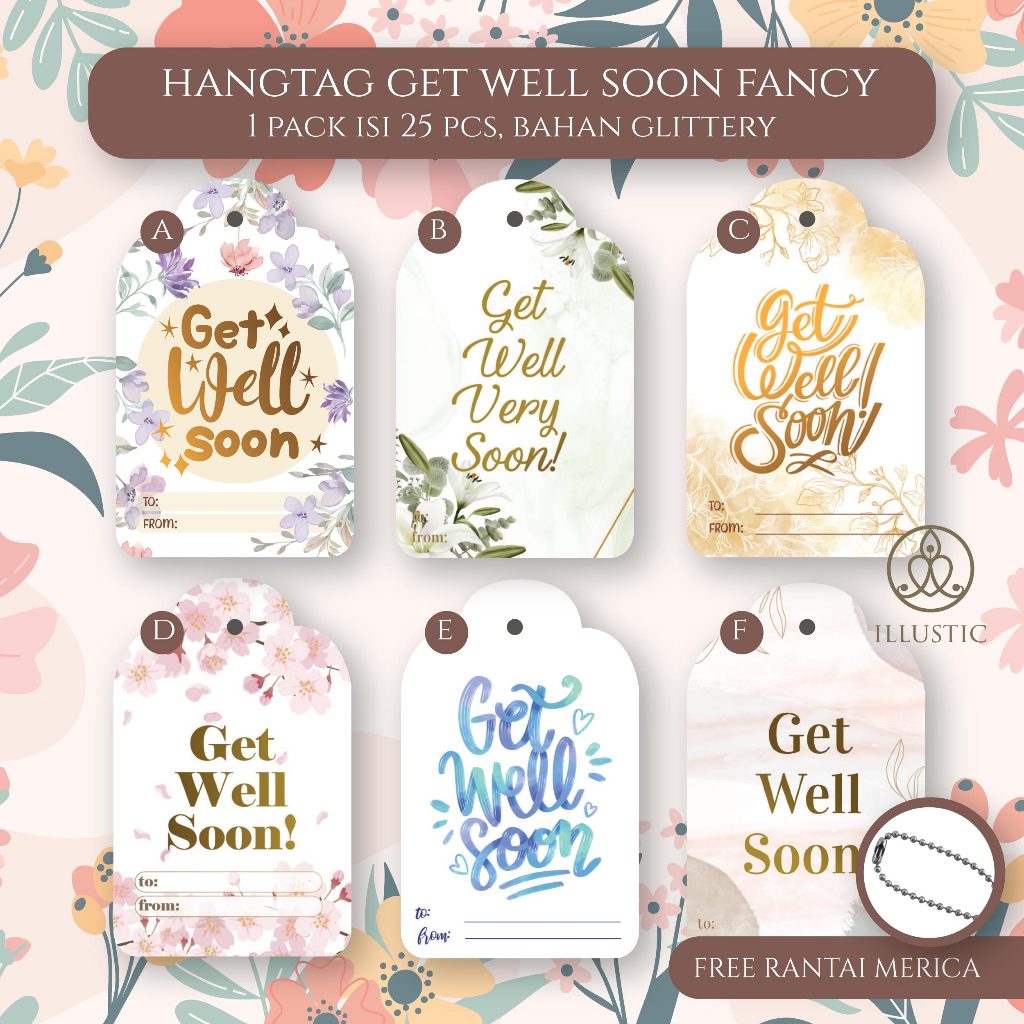Hang Tag Hampers Get Well Soon, Hopefully Get Heal, Get Well Soon ...