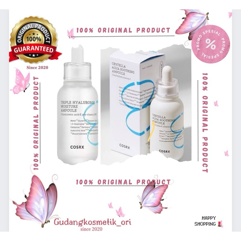 Cosrx Hydrium Aqua Centella Soothing Ampoule/ Hydrium Triple Hyaluronic