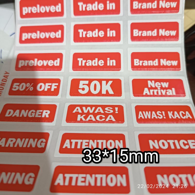 Custom Exhibition Bazaar Product Stickers Like Like | Shopee Philippines