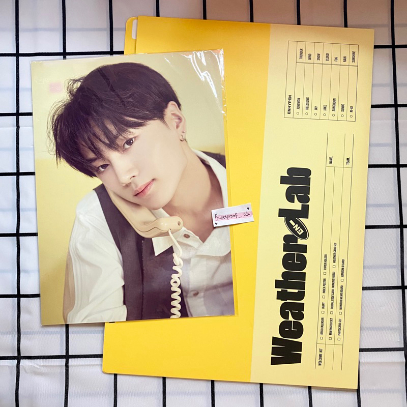 Jay Enhypen Weatherlab Official A4 Poster+File Folder Merchandise ...