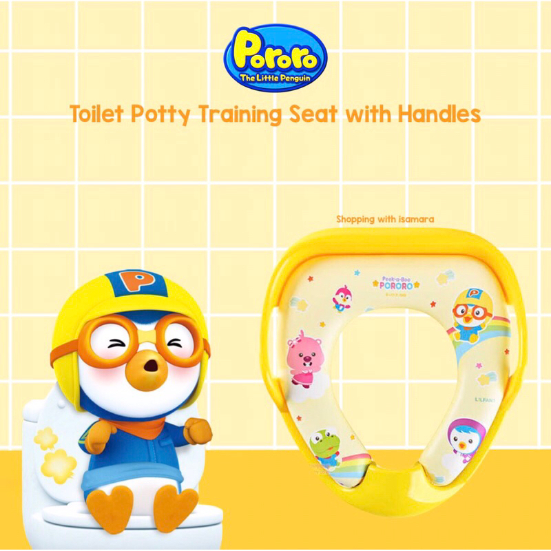 Pororo Toilet Potty Training Seat with Handles | Shopee Philippines