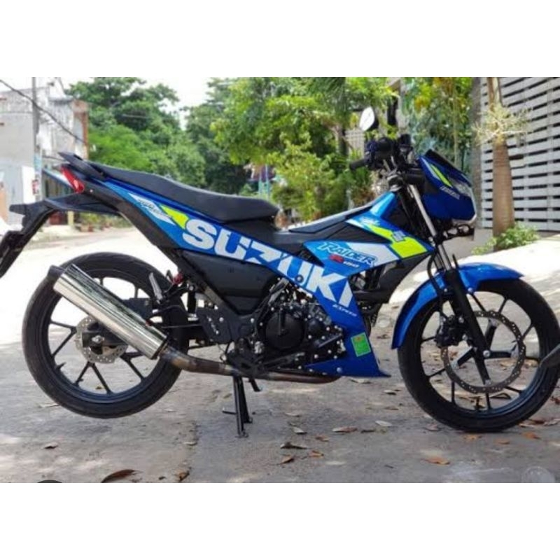 Striping Satria raider Fu 150 fi 2019 2020 2021 blue gp series ...