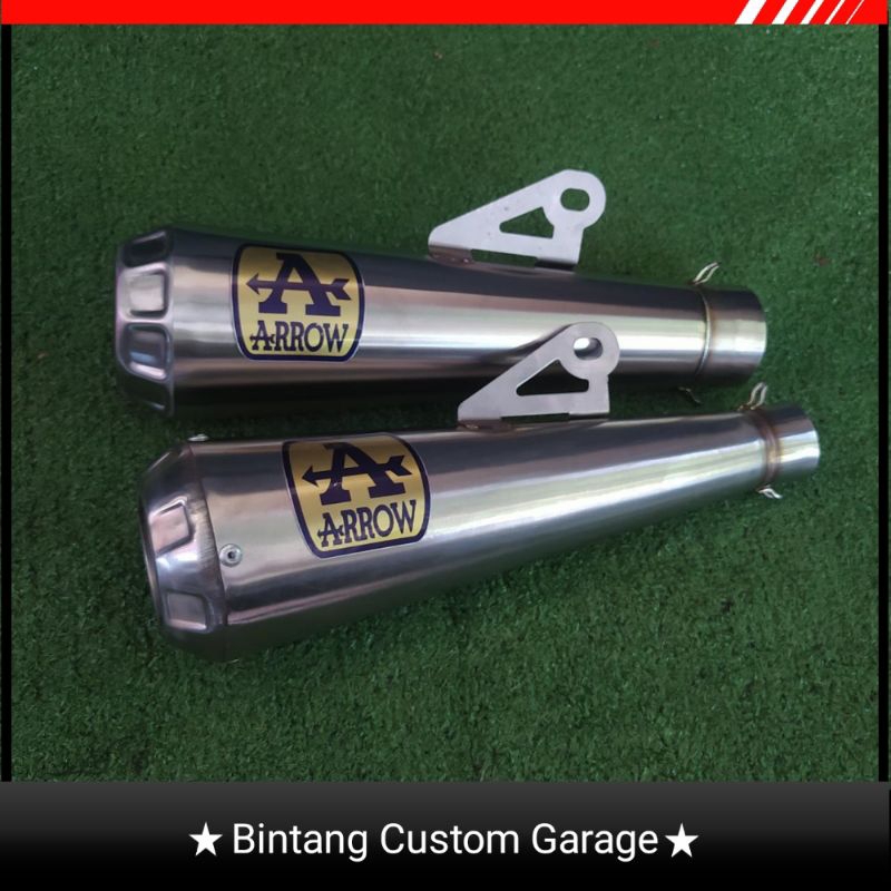 ARROW Racing exhaust inlet 38-50MM Length 25cm (Slincer Only) Muffler ...