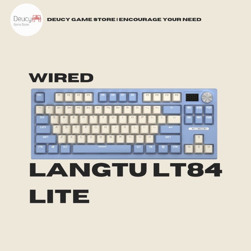Langtu LT84 Wired TKL Mechanical Keyboard With LCD Screen | Shopee ...