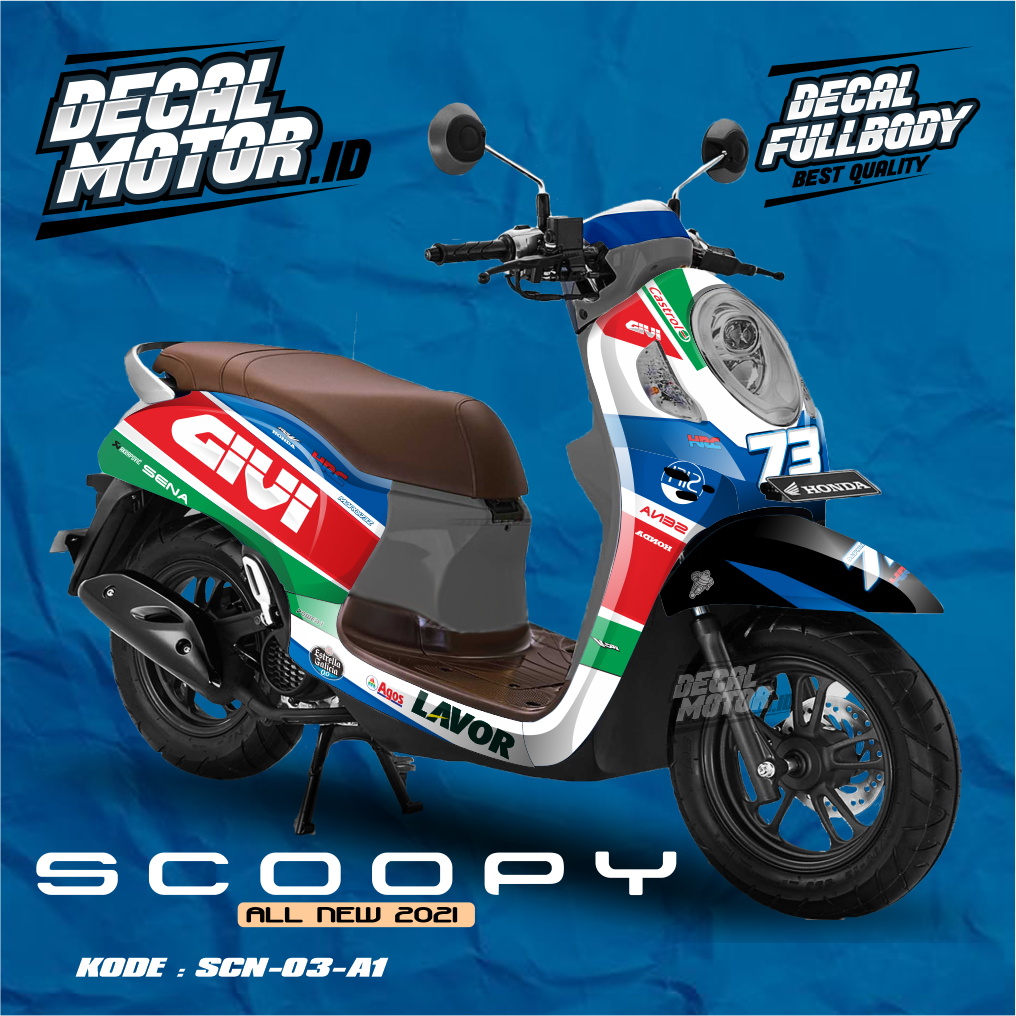 All New 2021 Scoopy Fullbody Decal Sticker Latest Racing Series ...