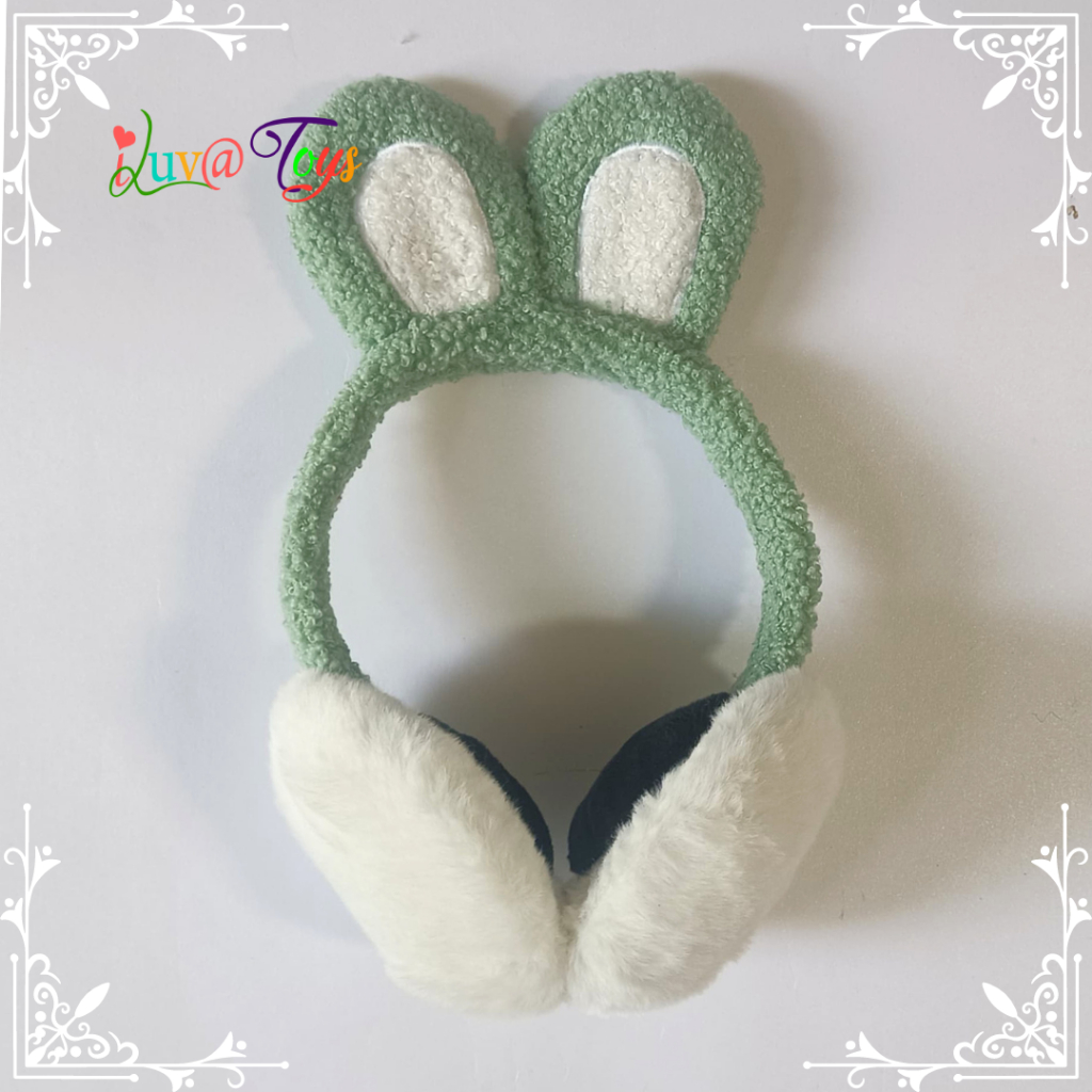 Earmuff Rabbit Shape Earmuff Cute Folding Portable Ear Warmer Cute ...