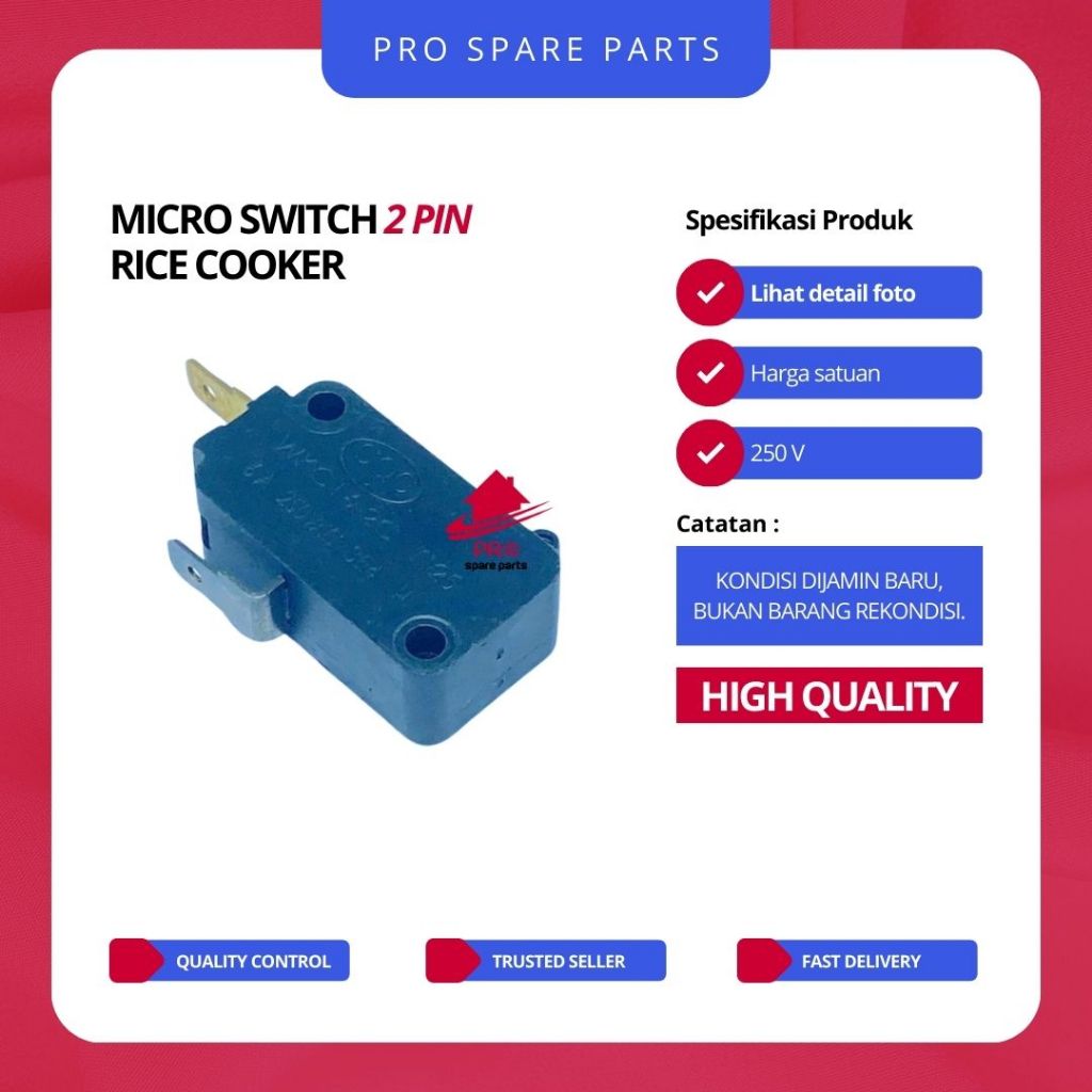 Rice Cooker Automatic Switch 2Pin Micro Switch Magic Com/Magic Jar