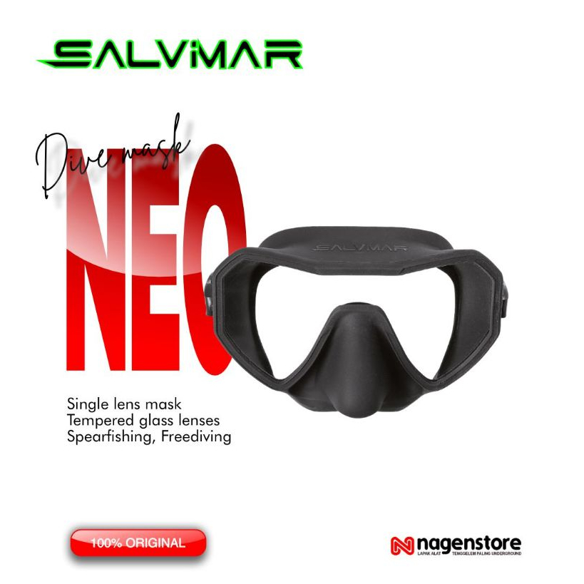 Salvimar Neo Freediving Spearfishing Mask Freedive Low Volume Mask ...
