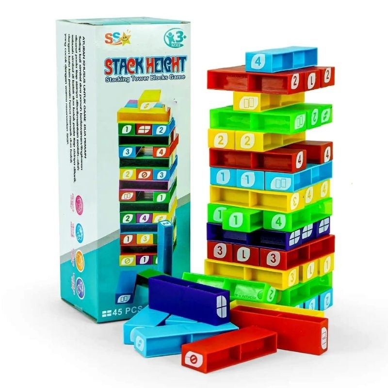 Tower Stacko Children's Toy Tower Building Block Toy | Shopee Philippines