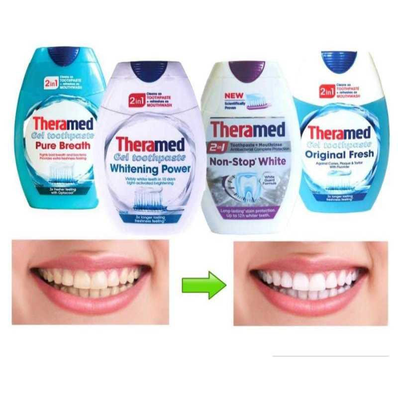Theramed Toothpaste & Mouthrinse 2in1 Toothpaste Mouthwash | Shopee ...