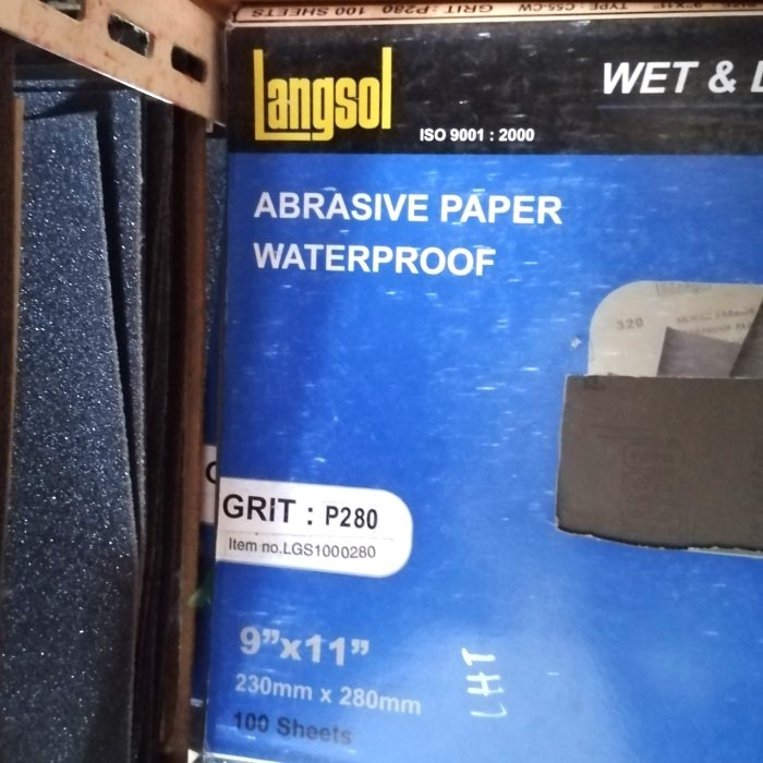 Sandpaper Pack 100pcs Sheet Brand Dacron Silicon Carbide Waterproof Paper Sand Paper GRIT 80 100