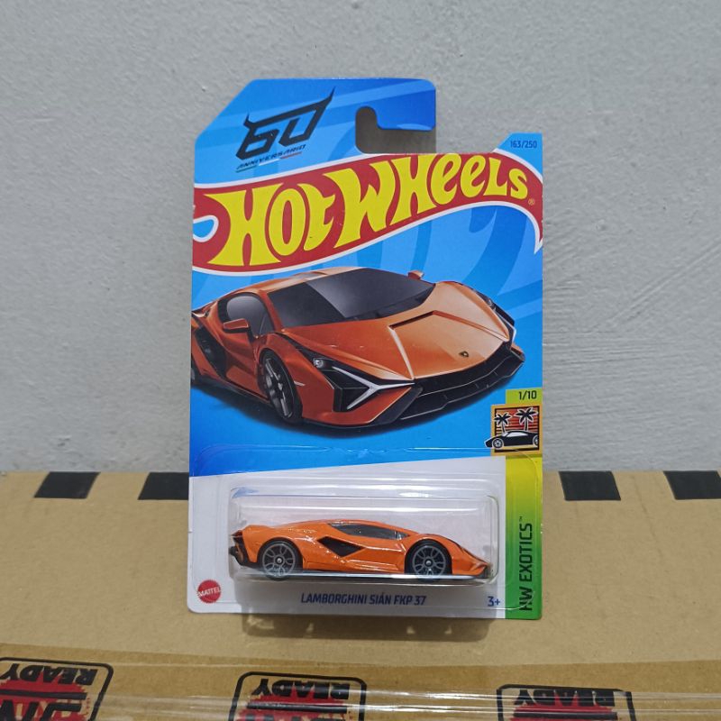 Hotwheels LAMBORGHINI SIAN FKP 37 ORANGE HW EXOTICS 60 ANNIVERSARIO ...