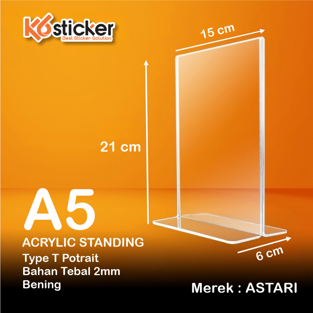 Acrylic Tent Holder/acrylic Tent card A5 T Portrait 2mm acrylic acrylic